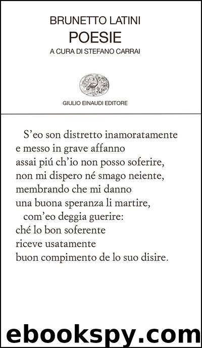 Le poesie by Brunetto Latini
