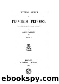 Lettere senili by Francesco Petrarca