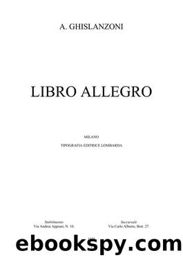 Libro allegro by Antonio Ghislanzoni