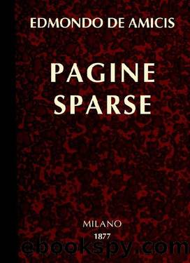 Pagine Sparse by Edmondo de Amicis
