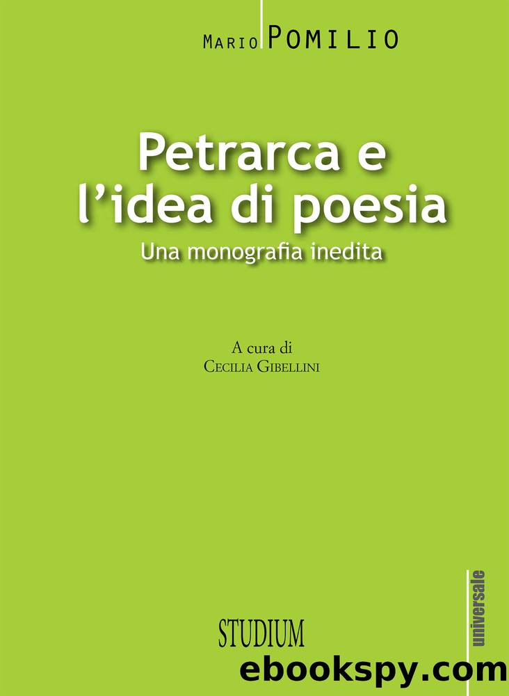 Petrarca e l'idea di poesia by Mario Pomilio