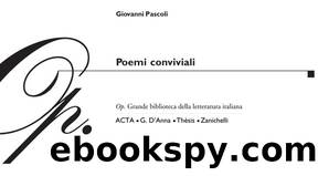 Poemi Conviviali by Giovanni Pascoli