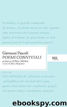 Poemi conviviali by Giovanni Pascoli