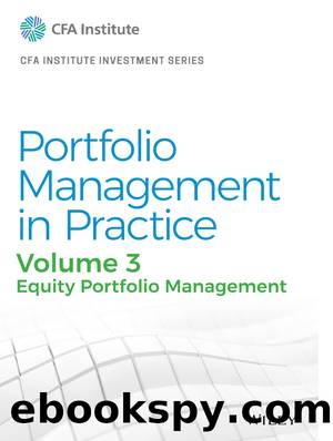 Portfolio Management in Practice, Volume 3 by CFA Institute