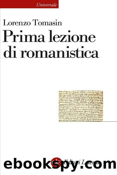 Prima lezione di romanistica by Lorenzo Tomasin;