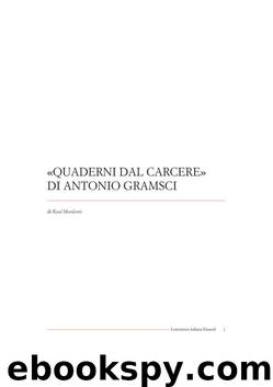 Quaderni dal carcere by Antonio Gramsci
