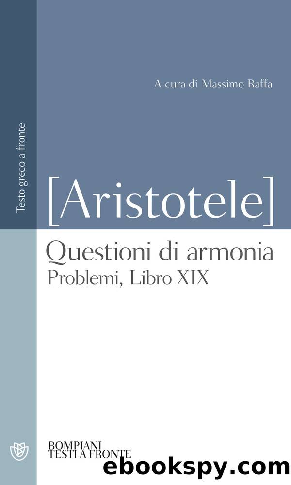 Questioni di armonia by Pseudo-Aristotele