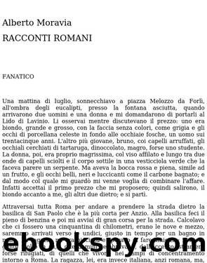 Racconti romani by Alberto Moravia