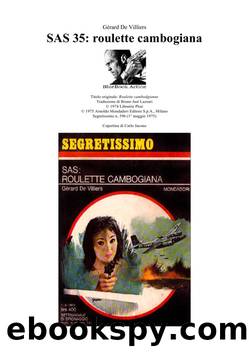 SAS 35 Roulette Cambogiana by Gérard De Villiers