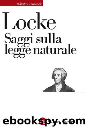 Saggi sulla legge naturale by John Locke & Marta Cristiani;