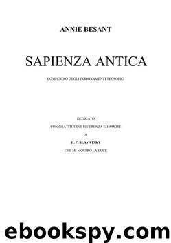 Sapienza antica by Annie Besant