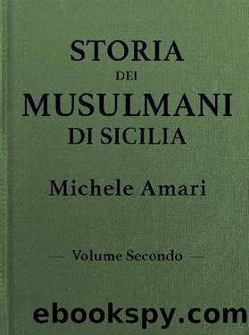 Storia dei musulmani di Sicilia vol. 2 by Michele Amari