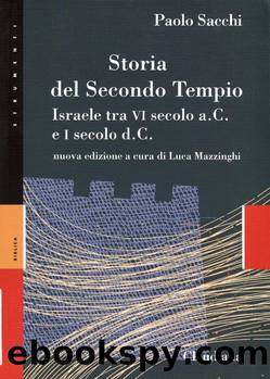 Storia del secondo tempio by Paolo Sacchi