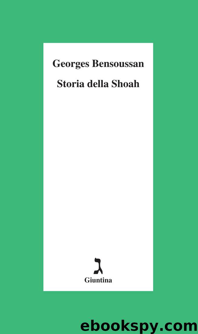 Storia della Shoah (Giuntina) by Georges Bensoussan