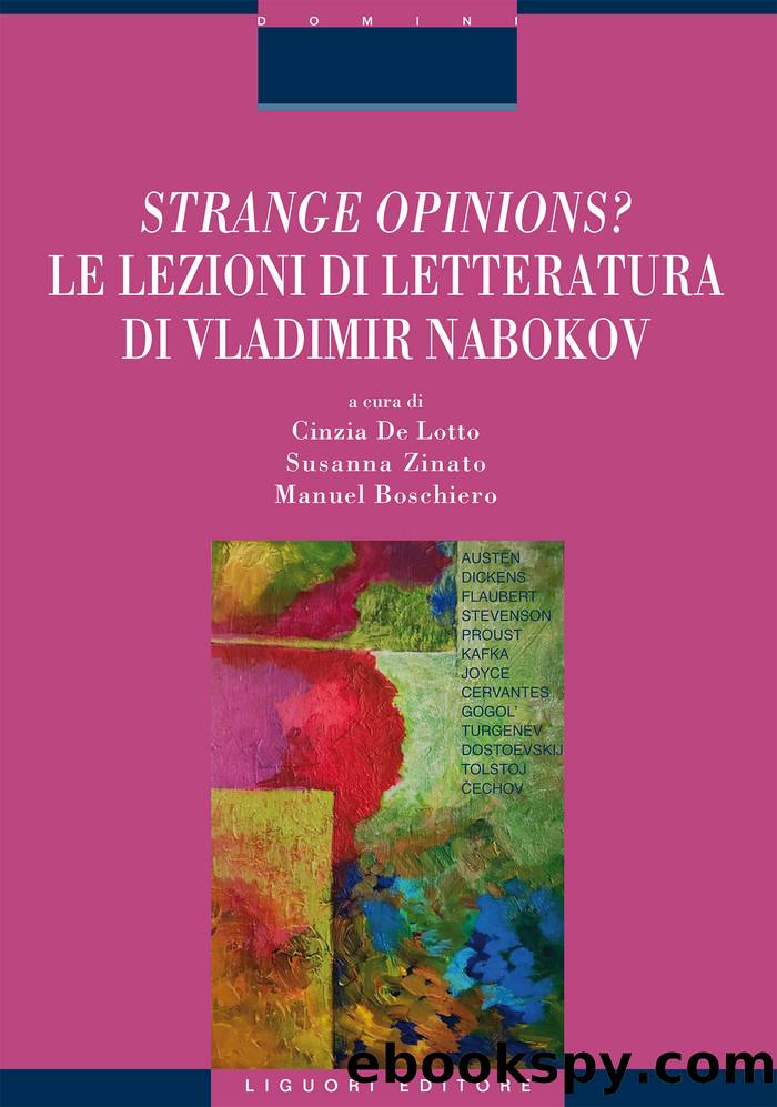 Strange opinions? Le lezioni di letteratura di Vladimir Nabokov by Susanna Zinato Manuel Boschiero
