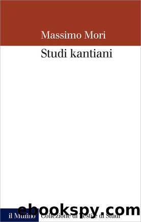 Studi kantiani by Massimo Mori