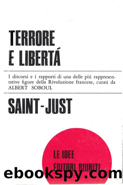 Terrore e LibertÃ  by Saint-Just