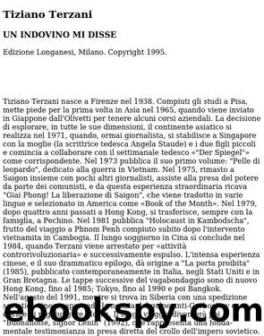 Tiziano Terzani - Un indovino mi disse.doc by utente